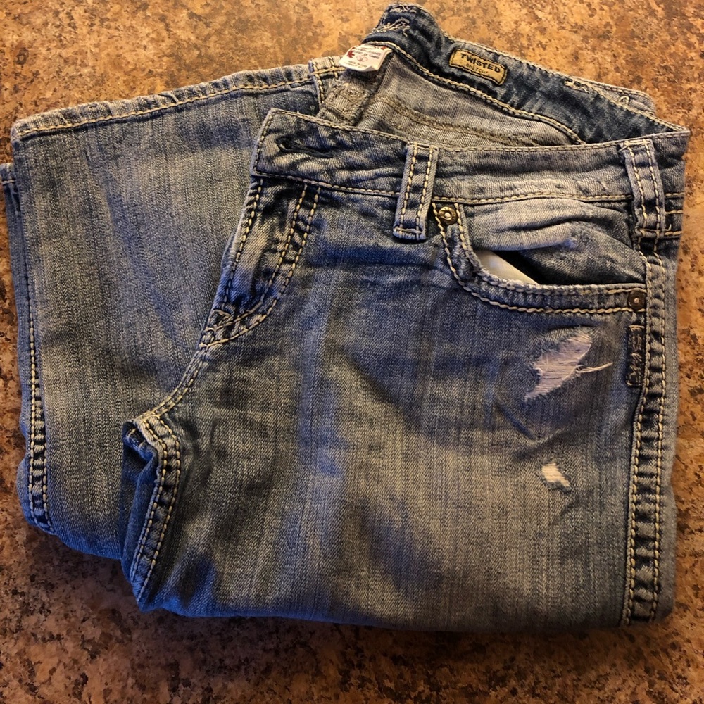 Silver jeans